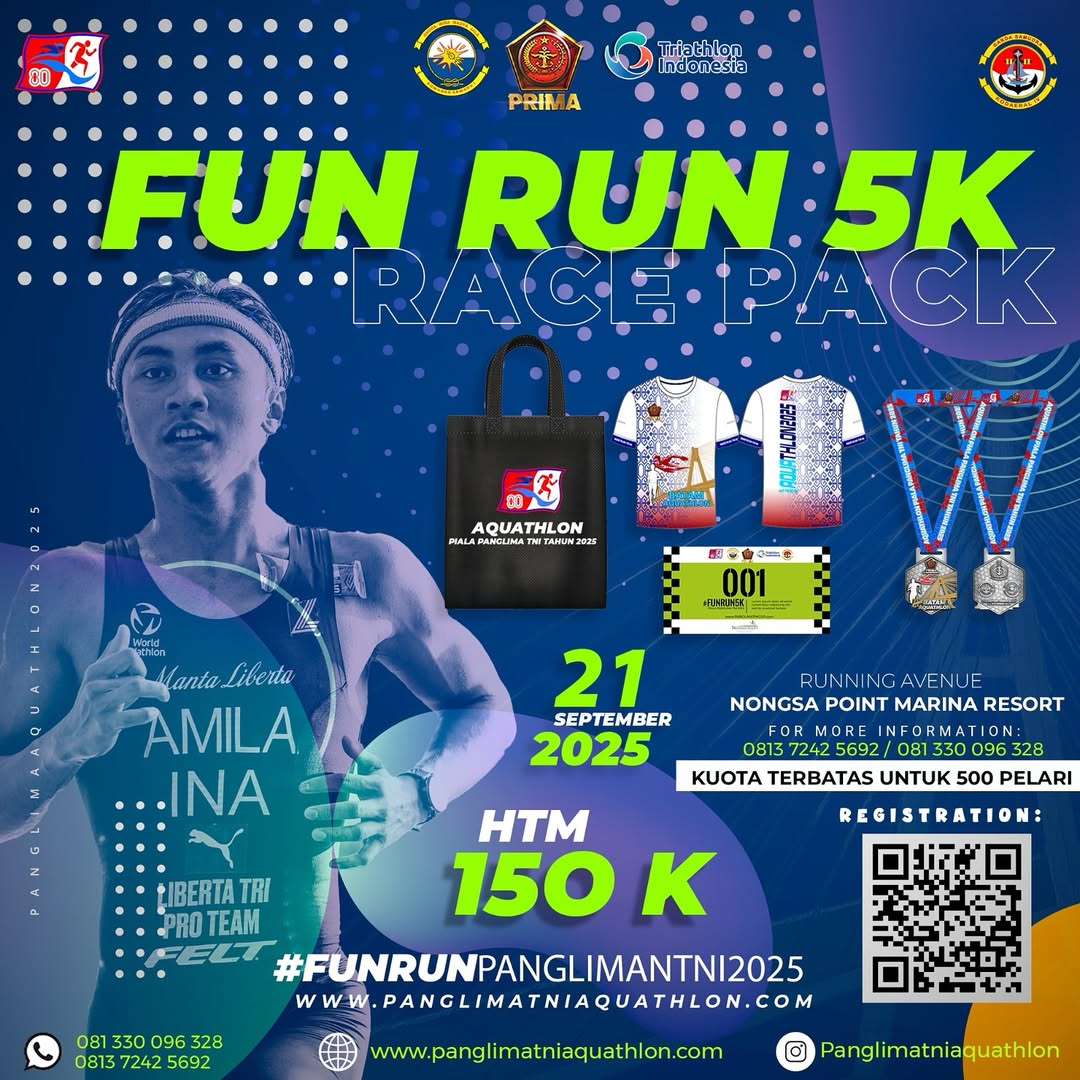 FUN RUN 5K – AQUATHLON PIALA PANGLIMA TNI 2025